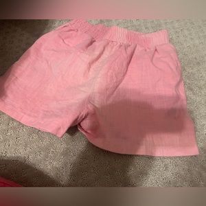 pink high waisted shorts